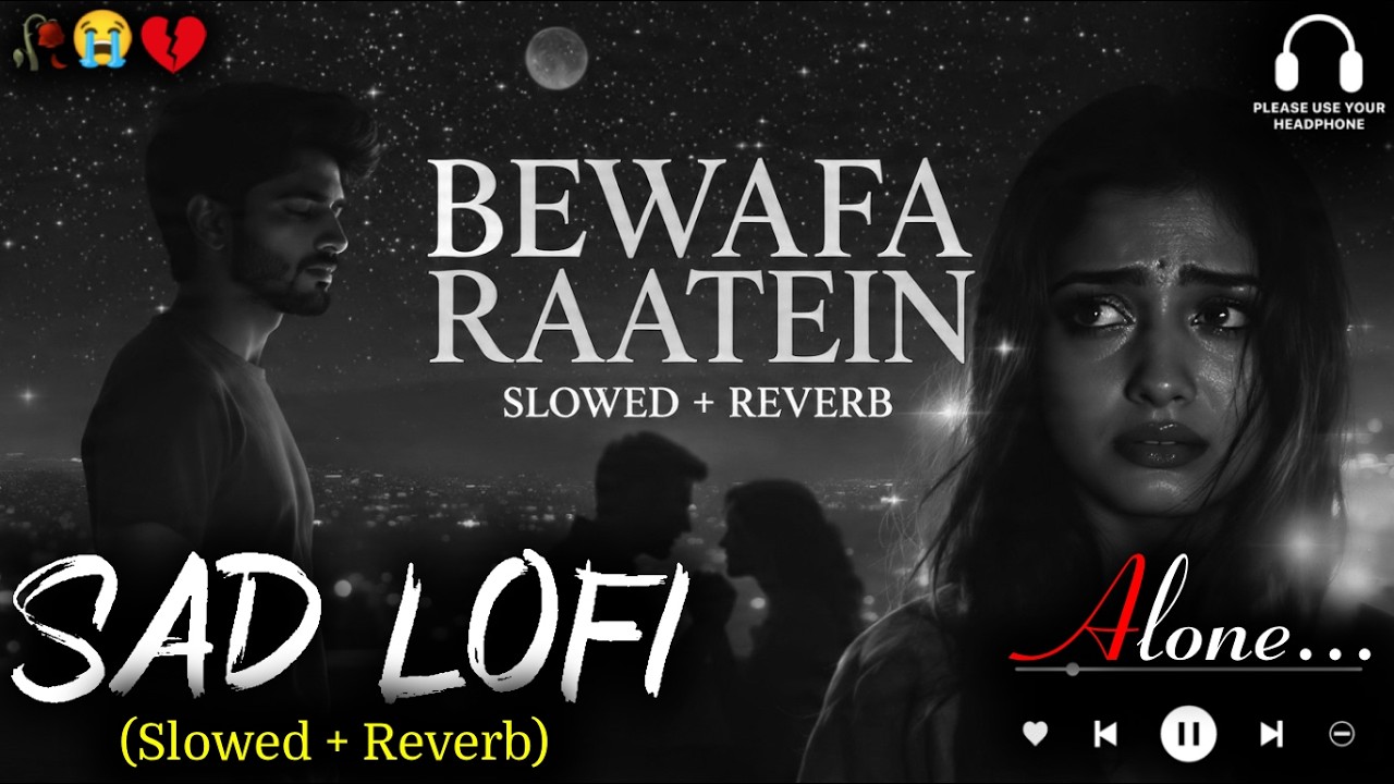 Feel The Pain 😭 Mind Relax Lofi Beats | Study, Sleep Bewafa Raatein New song💫 part 85 #sad #trending