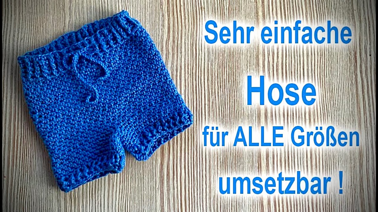 SUPER einfache HOSE - für ALLE Größen #häkeln #petraperle #häkelhose#crochet#hose#häkelanleitung