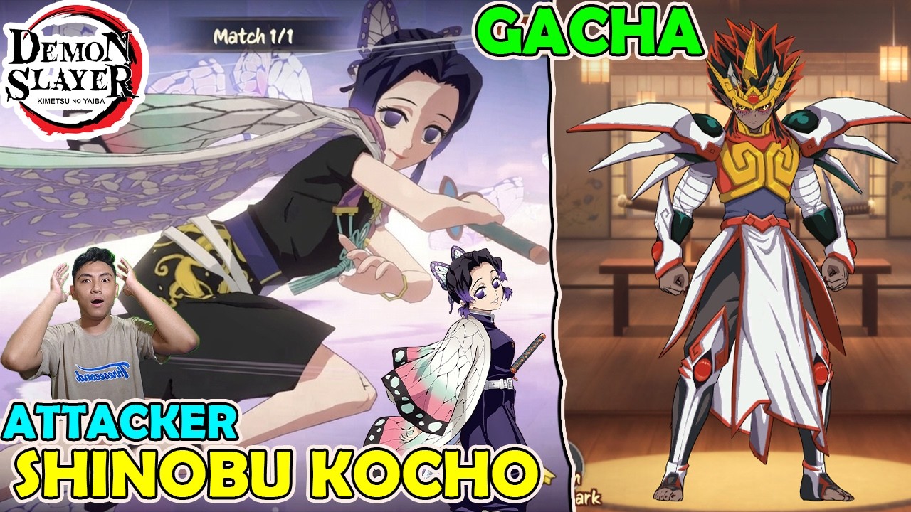 ANIMASI SUPER KEREN! GACHA ZOHAKUTEN + SKIN DAN SHINOBU KOCHO ATTACKER - DEMON SLAYER MOBILE