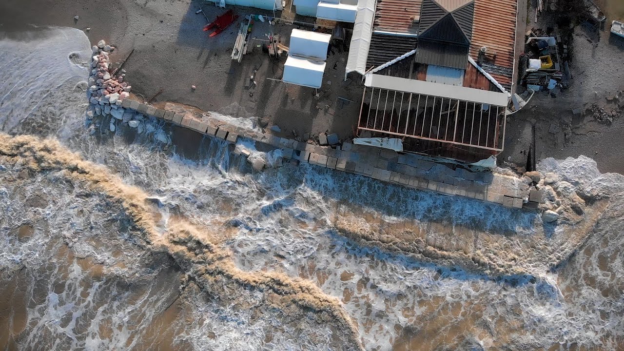 Mareggiata 23 Gennaio 2023 - Marina di Montemarciano #disaster #mare #dangerous