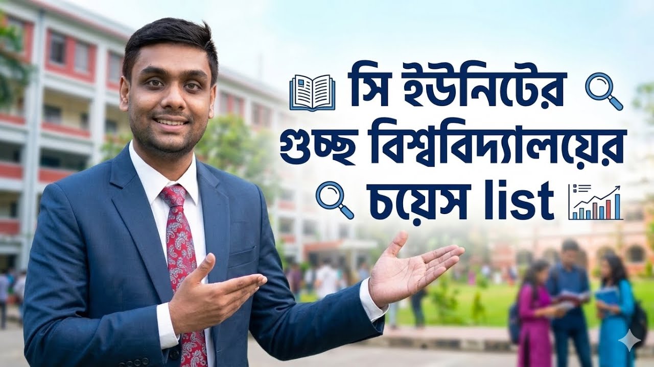 গুচ্ছ C ইউনিট সম্পূর্ণ ভার্সিটি ও সাবজেক্ট চয়েস গাইডলাইন | GST C Unit University & Subject Choice