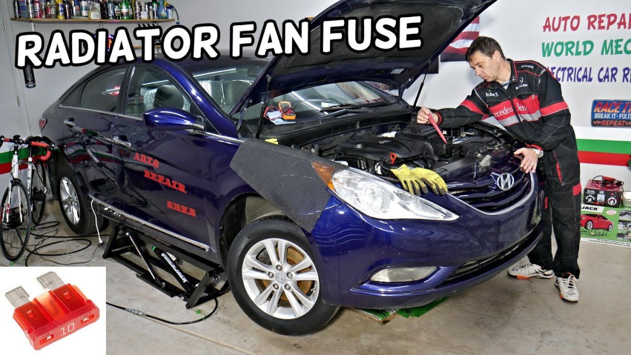 HYUNDAI SONATA RADIATOR FAN FUSE LOCATION REPLACEMENT, COOLING FAN FUSE