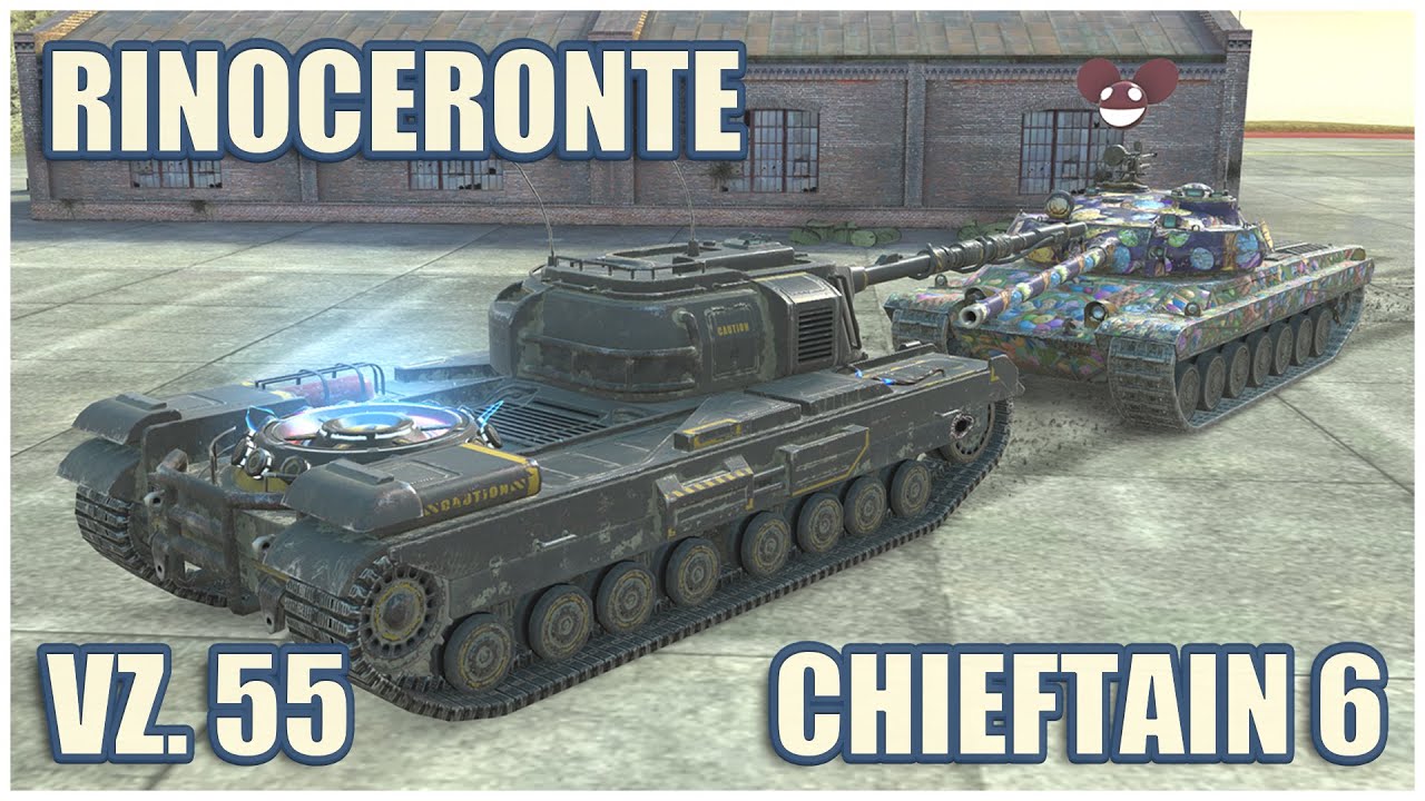 Vz. 55, Rinoceronte & Chieftain Mk. 6 • WoT Blitz Gameplay