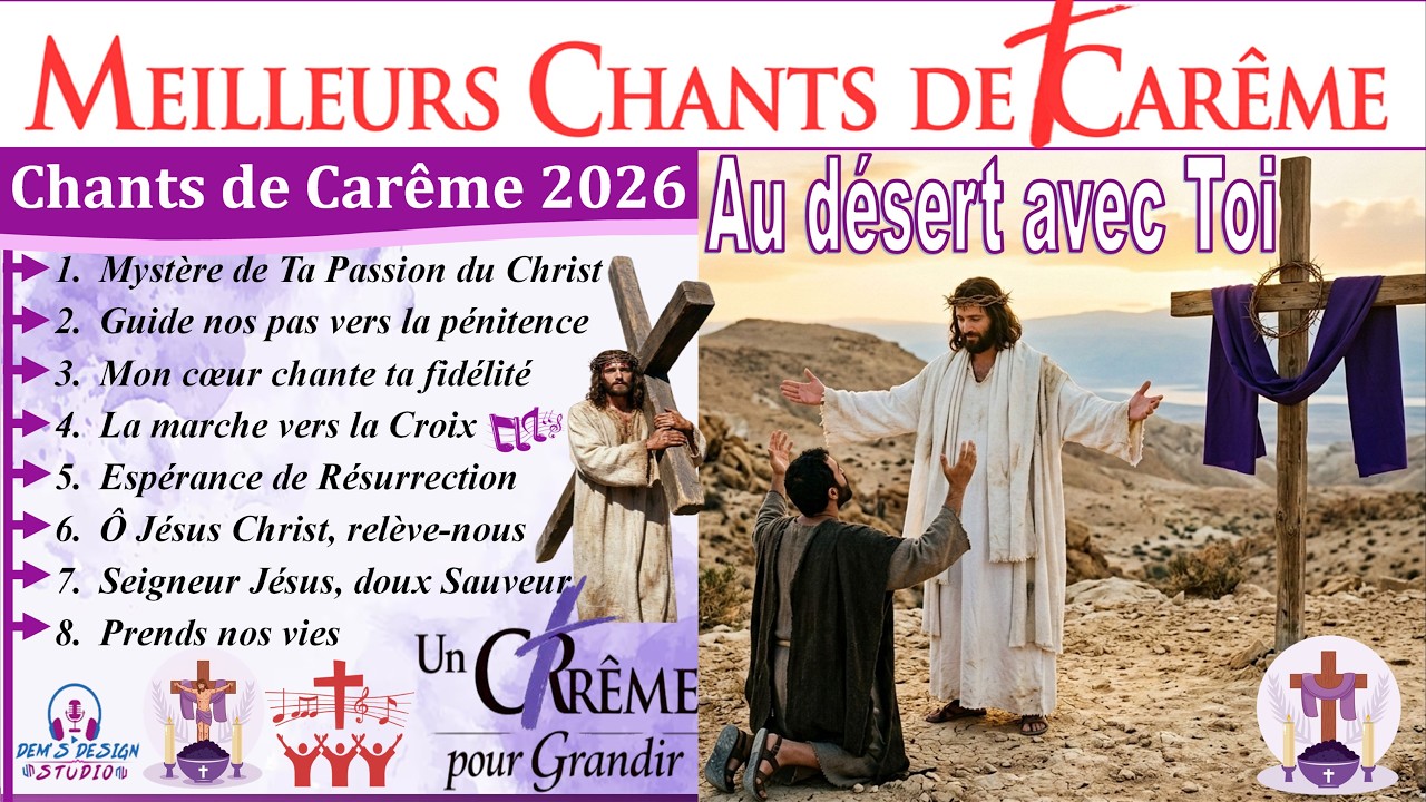 🎵✝️  LES MEILLEURS CHANTS DE CARÊME 2026  | Les plus beaux chants de tous les temps🌿 #chantsdecarême