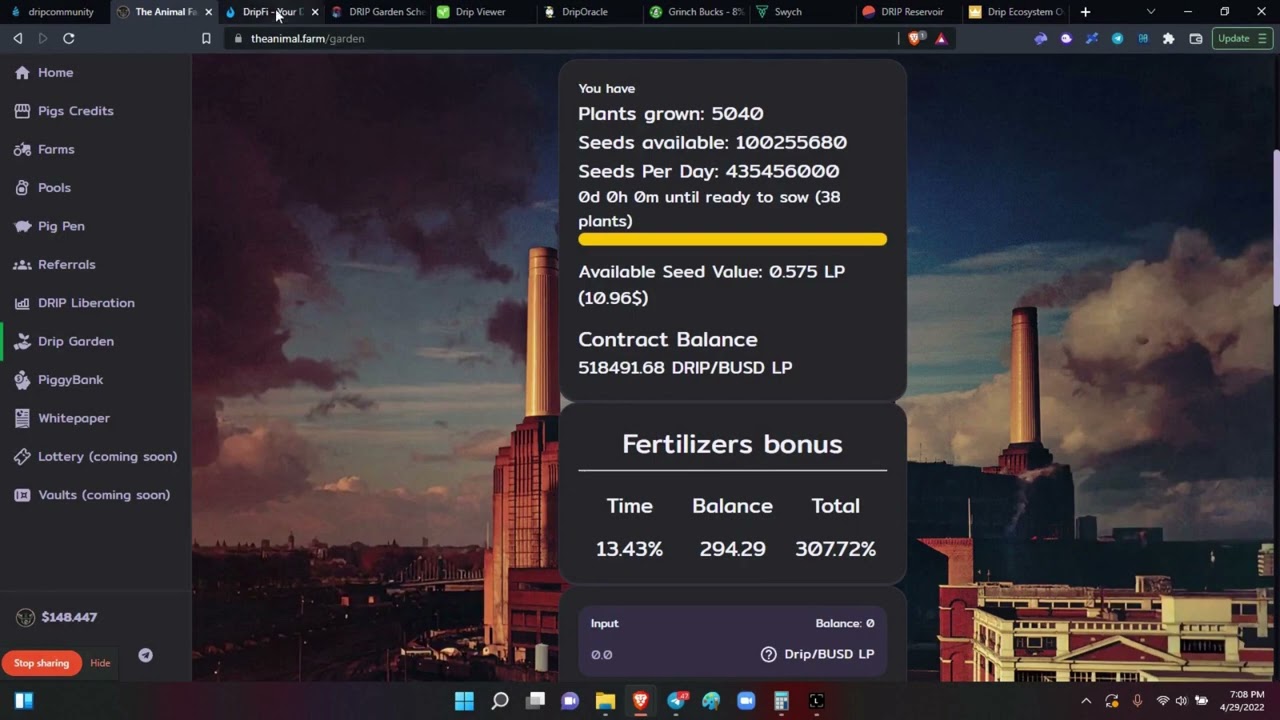 DripFi 2 Dashboard/App Analysis