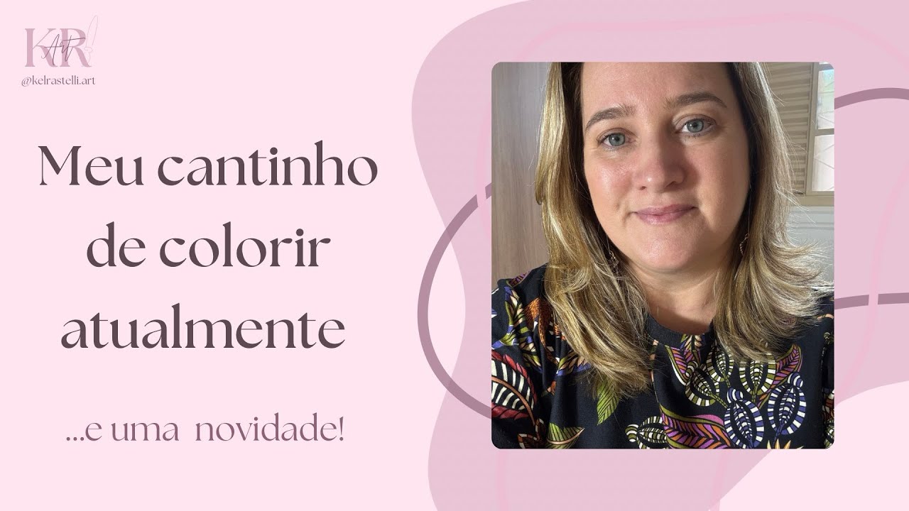 Meu cantinho de colorir atualmente… é uma novidade!/ My coloring room #coloringbook