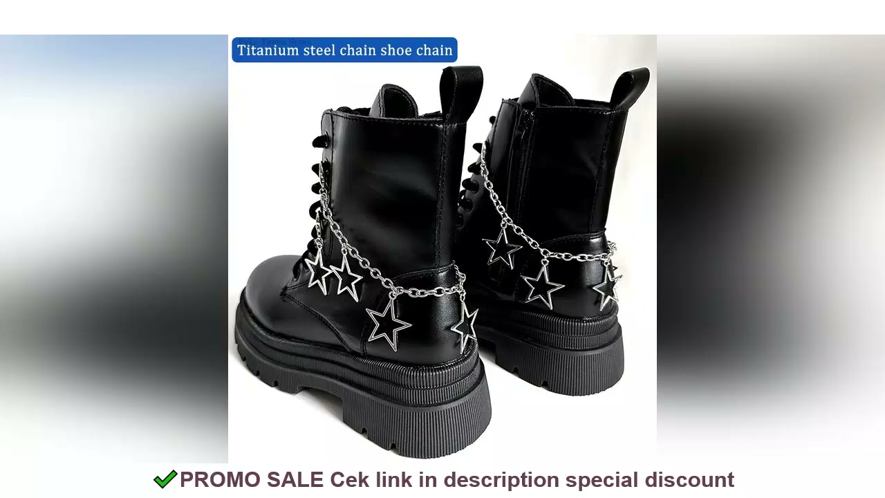 Metal Shoe Chain Hollow Stars Hearts Pentagram Pendant Women Shoes Decoration Accessories Boots Shoe