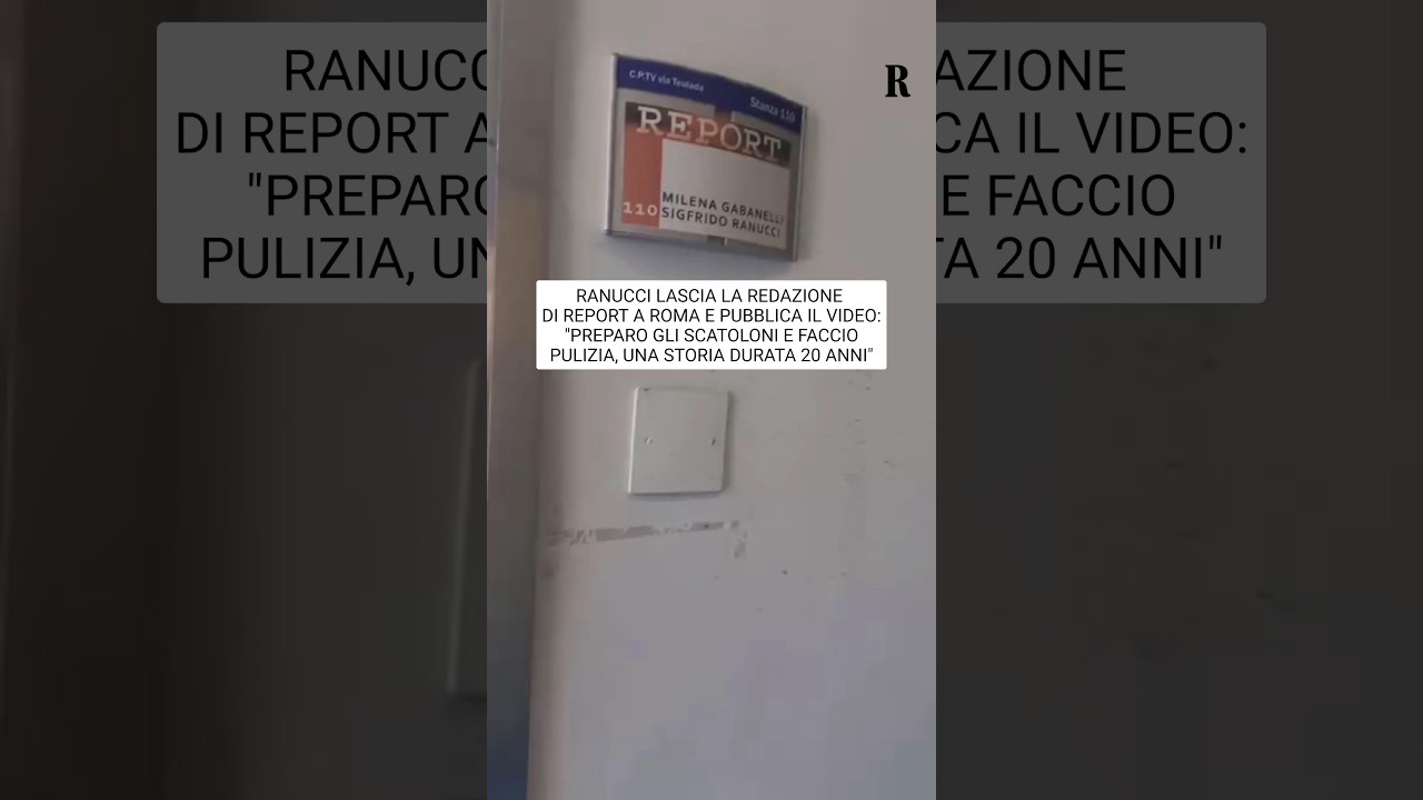 Ranucci lascia la redazione di Report