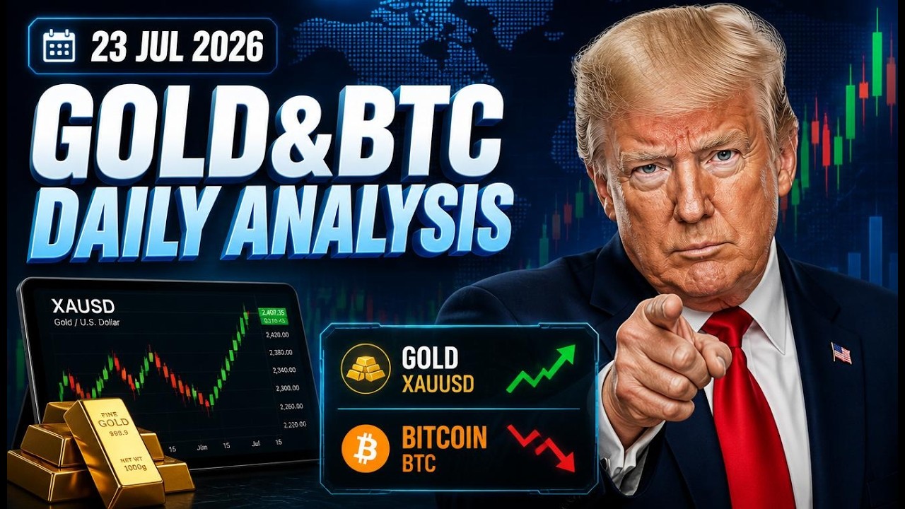 🚀 Crypto & Commodities Daily Breakdown: BTC, ETH, SOL, Gold & Oil Next Move! | 23 July 2026