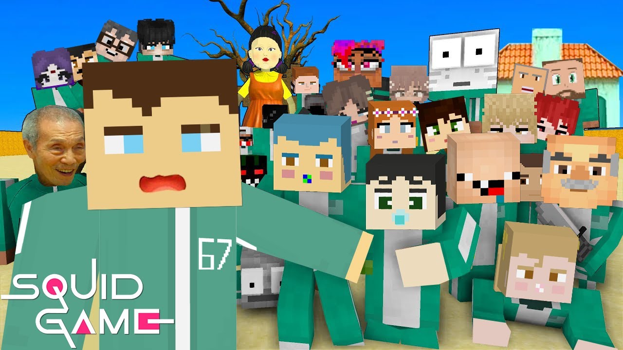فلم ماين كرافت : قصة حياة لعبة الحبار ضد عائلة احمد البطل ( القصة الكاملة ) ؟!!🔥😱