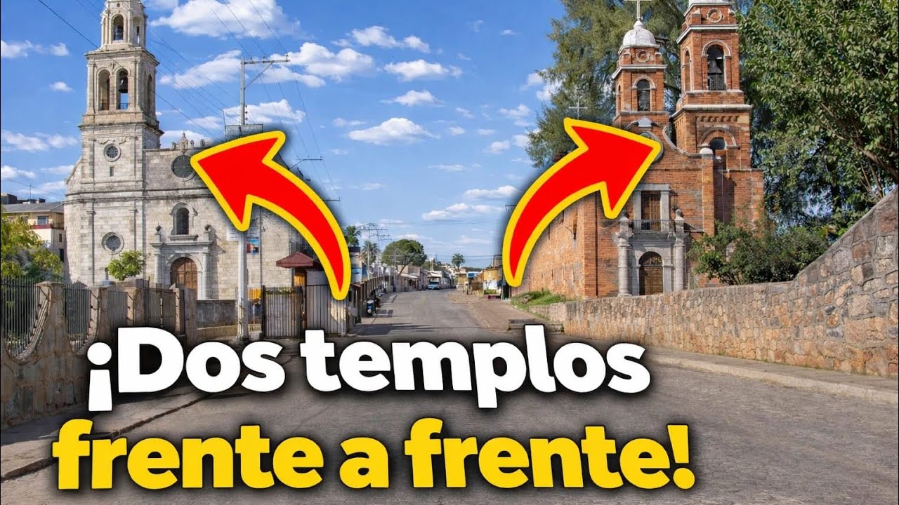 Santa María de la Paz: donde hay 2 templos frente a frente. 