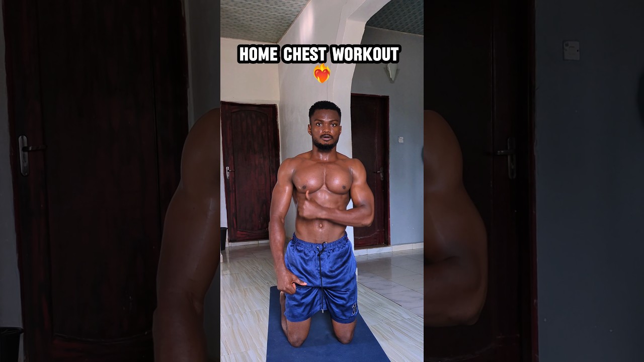 Easy home chest workouts❤️&zwj;🔥