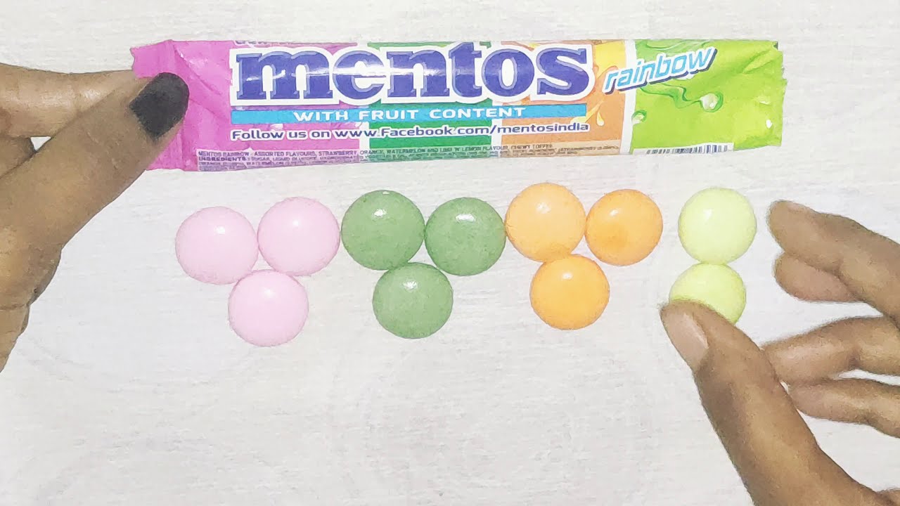 Mentos rainbow flavour Strawberry Orange watermelon Unboxing | mentos rainbow candy |The View Review