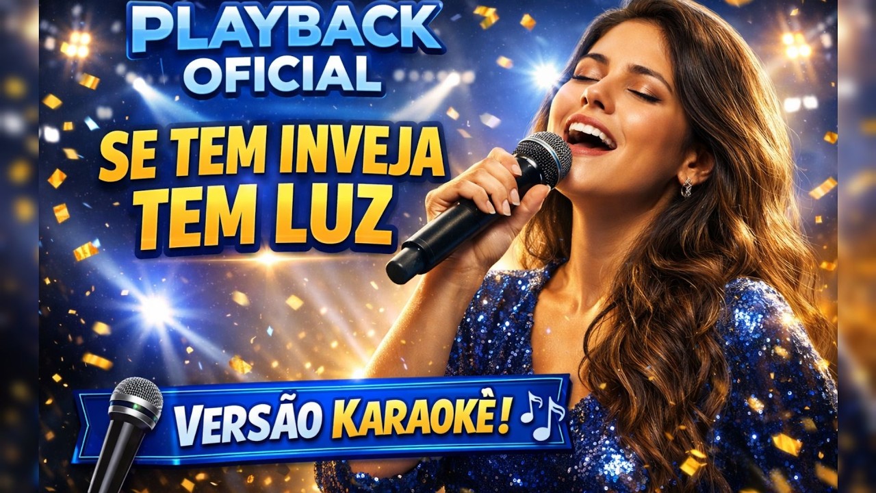 PLAYBACK OFICIAL – SE TEM INVEJA TEM LUZ | Música Gospel Motivadora 2026