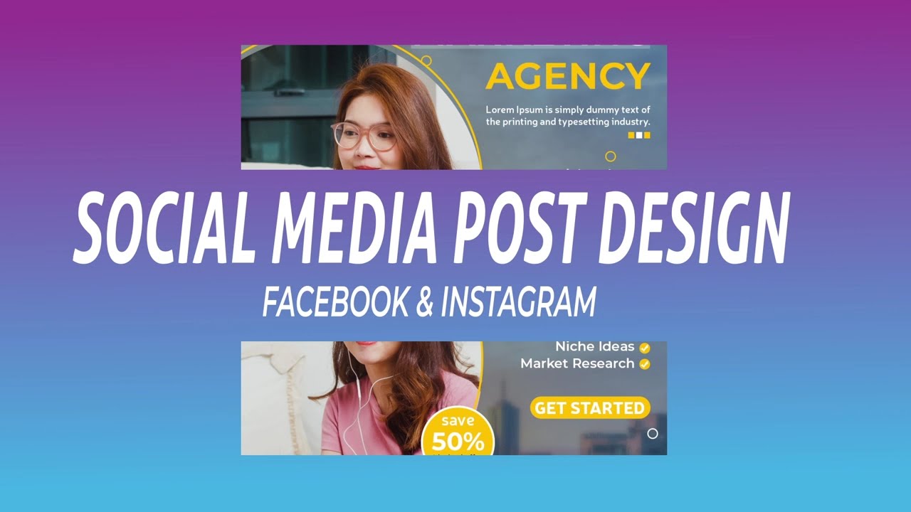 Motion Graphic Social Media Poster in After Effects cc