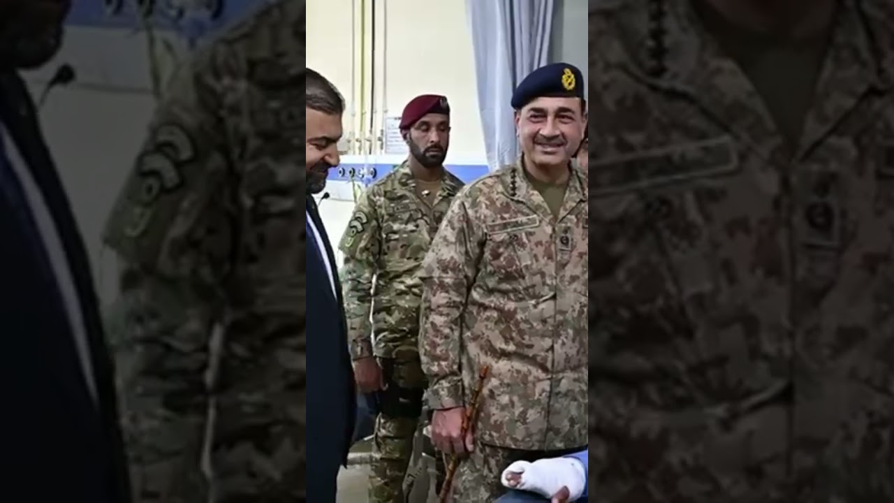 Pakistan Army Chief COAS Asim Munir visiting CMH #quetta #army #trending #shorts #shortvideo