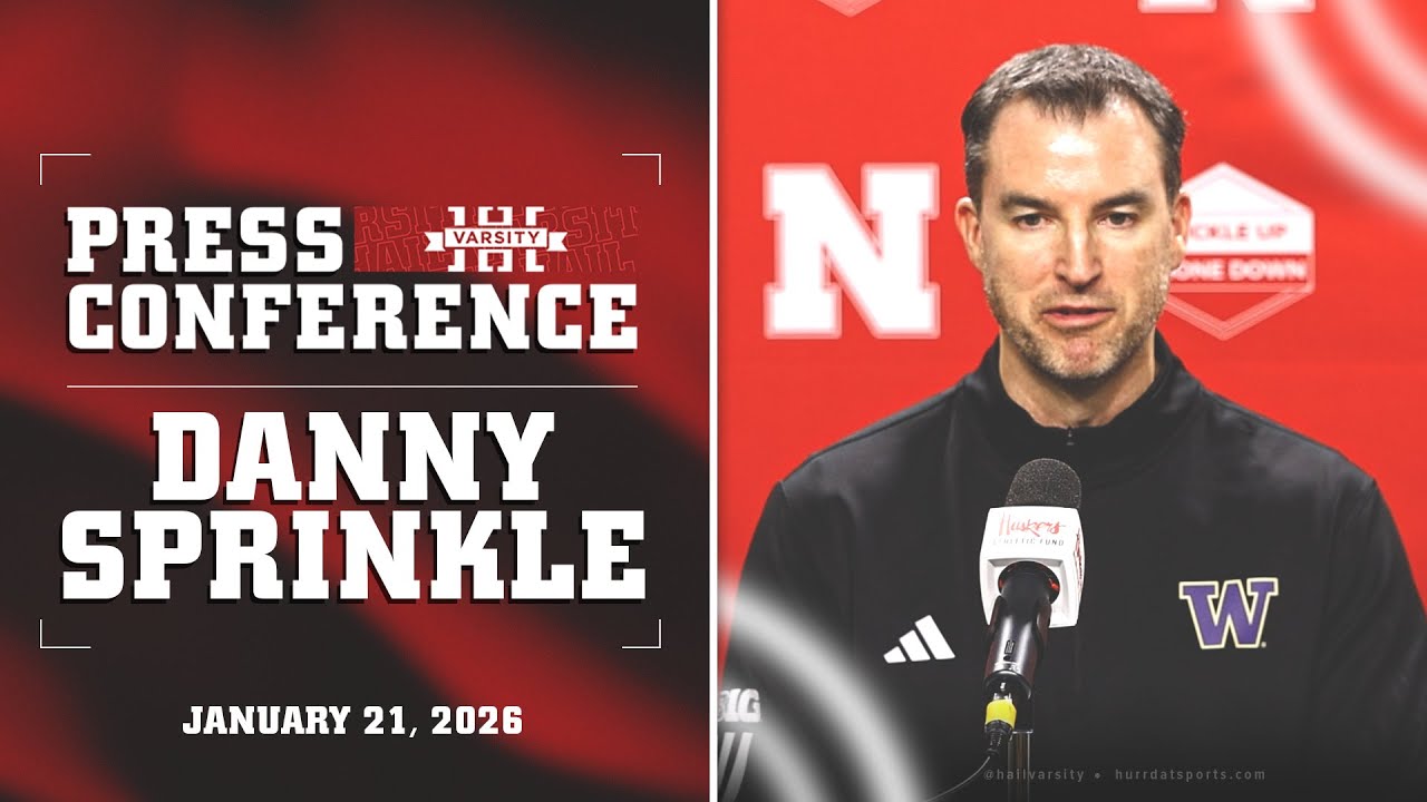 Washington HC Danny Sprinkle after 76-66 loss to Nebraska | Nebraska Basketball Press Conference