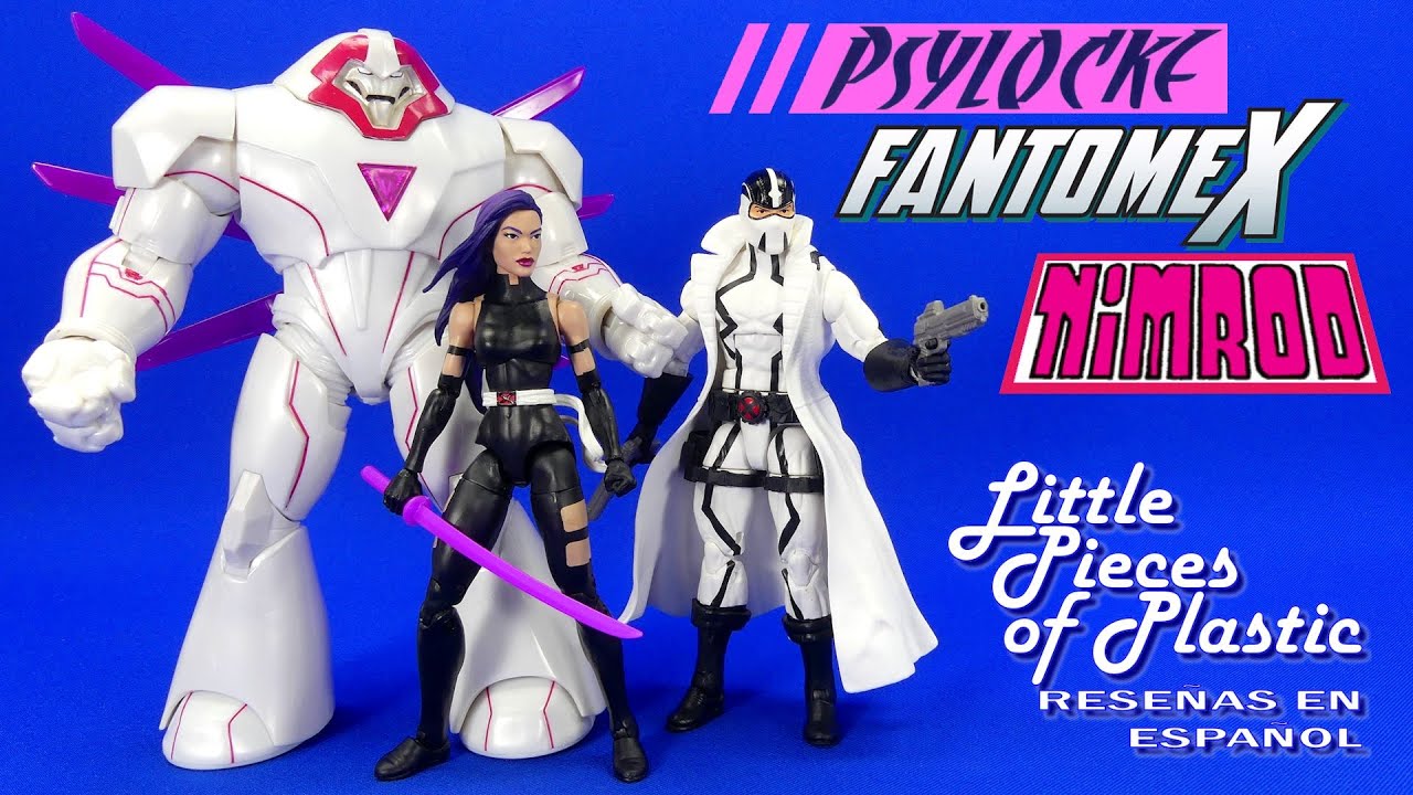 Psylocke Nimrod Fantomex Marvel Legends X-Men Amazon Reseña Revisión Review Little Pieces Plastic