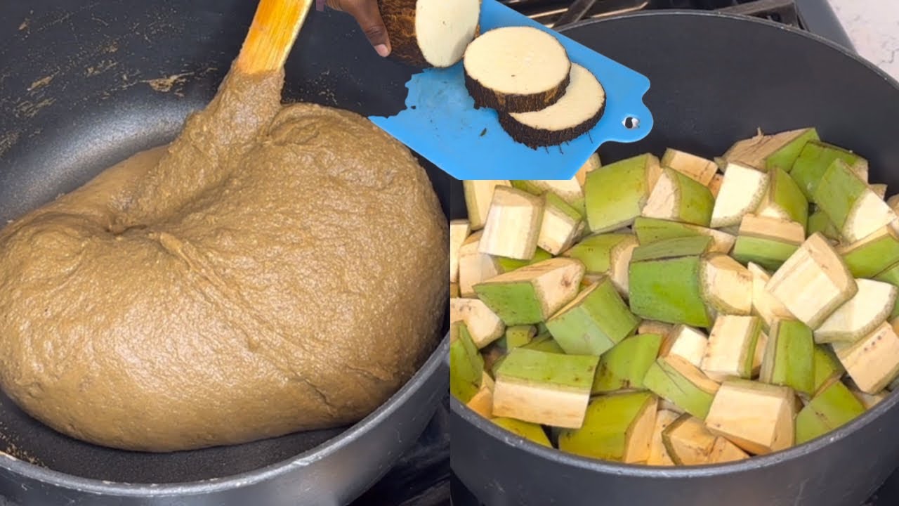 Как приготовить фуфу из плантана и ямса двумя способами. Лучший рецепт фуфу с нуля.