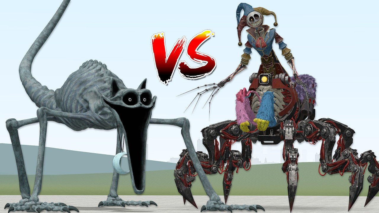 NEW NIGHTMARE CATNAP VS NEW PROTOTYPE POPPY PLAYTIME CHAPTER 5 in Garry's Mod