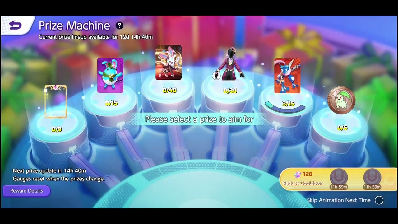 Guys Pokemon unite resetted the prize machine again 😂😂😂