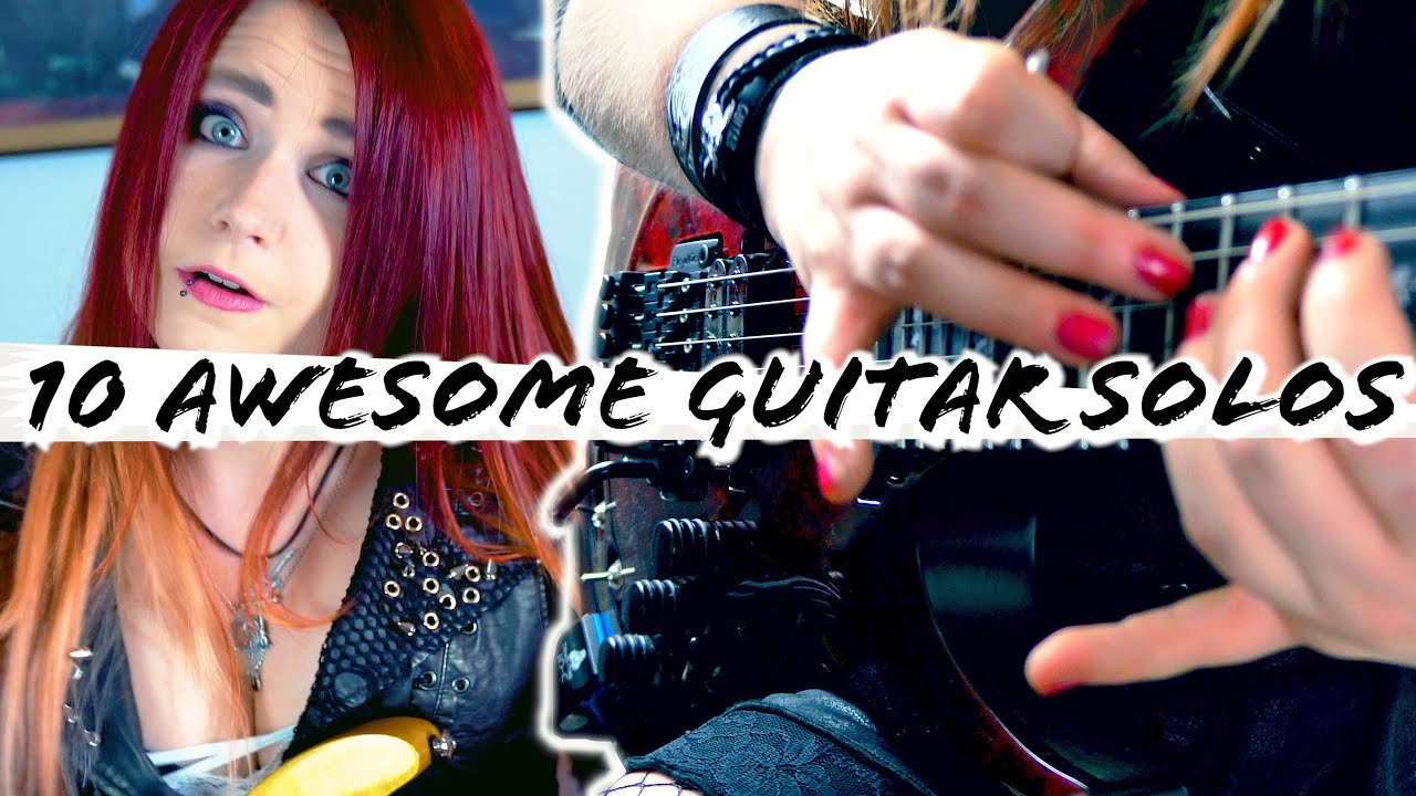 10 AWESOME Rock & Metal GUITAR SOLOS | Jassy J