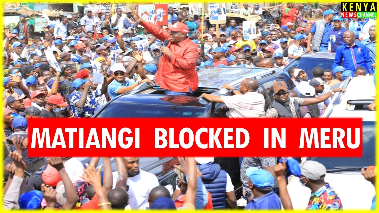 Matiangi speech today after Huge Crowd Blocked him in Meru with Munya - Listen what he told Ruto