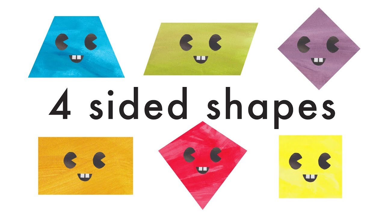 Learn Quadrilateral Shapes for Kids – Identify 4-Sided Shapes | Fun Geometry Video