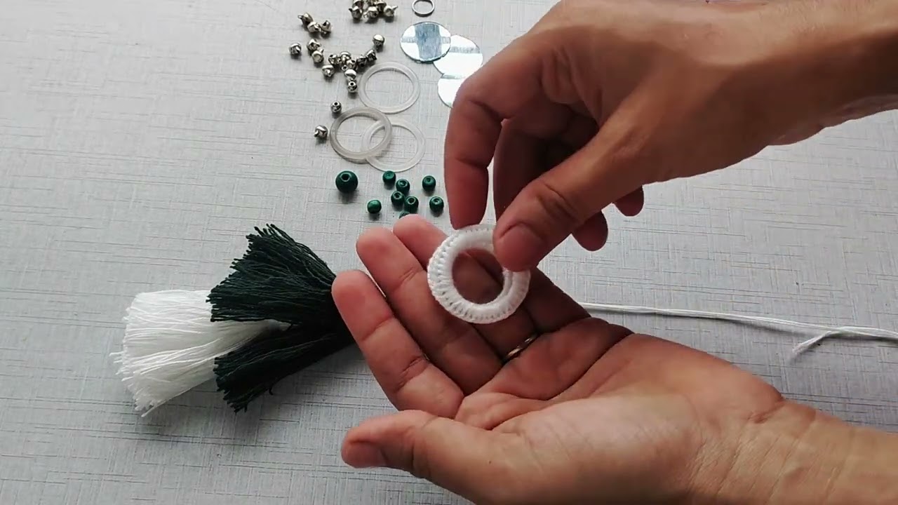 Easy Mirror Tassel Latkan Making | DIY Latkan for Chaniya Choli & Jewellery