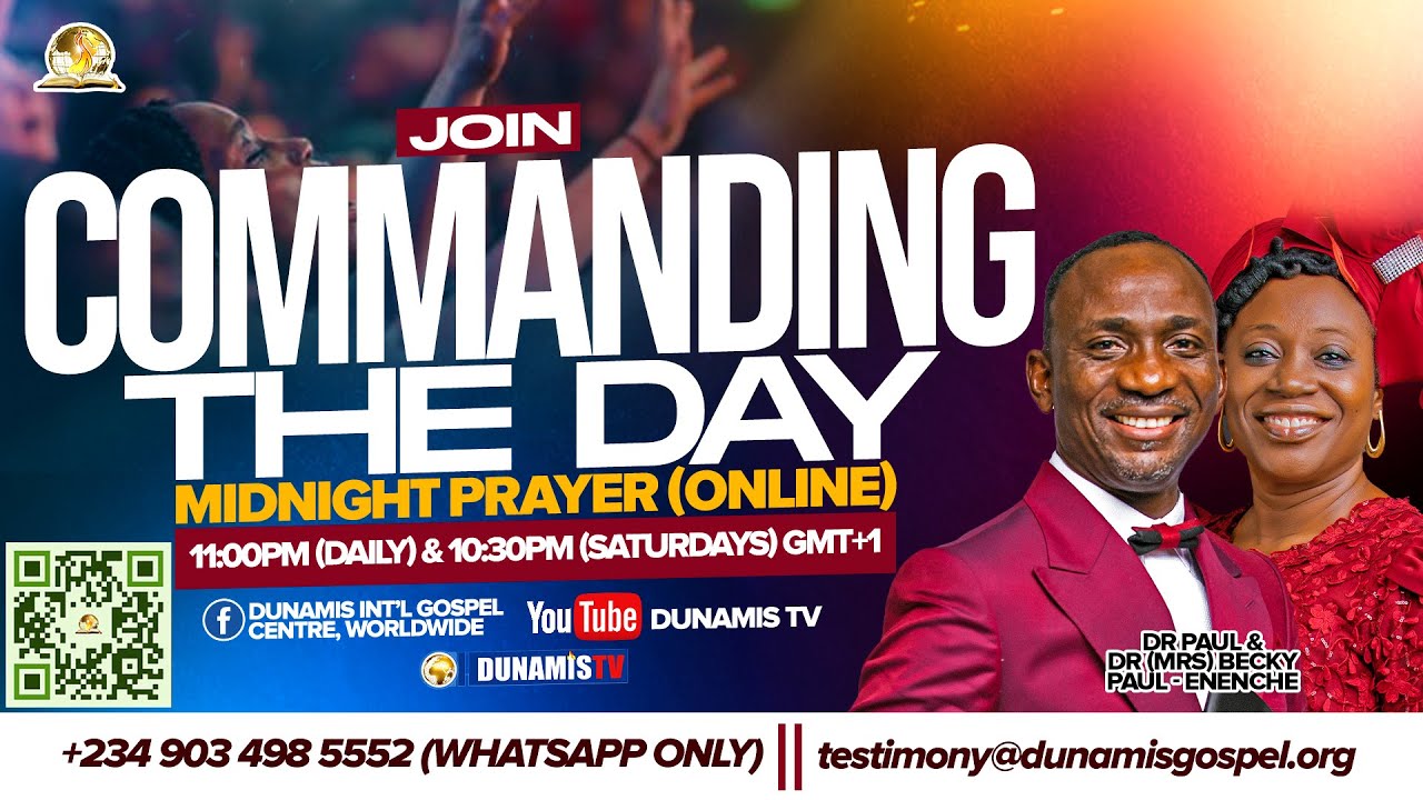 COMMANDING THE DAY MIDNIGHT PRAYER || THE BLANK CHEQUE || 23-10-2025