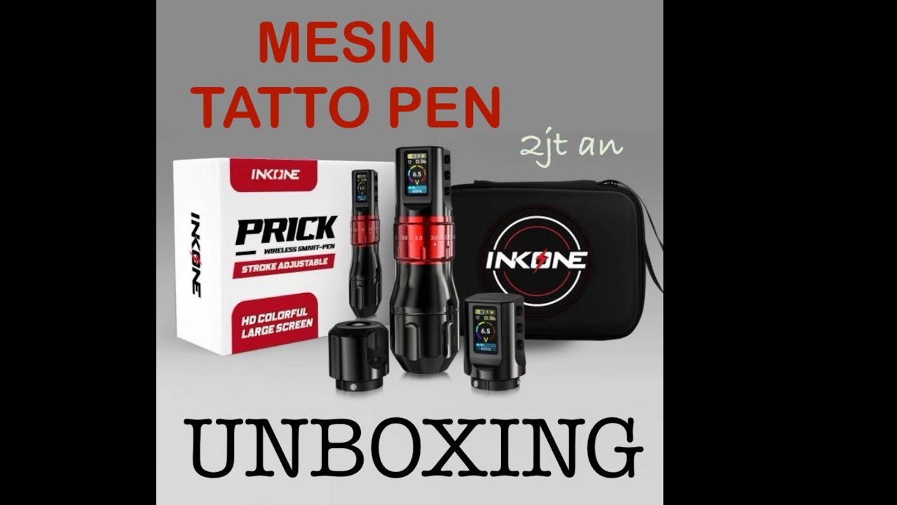 Mesin TATTOO PEN, PRICK by INK ONE! UNBOXING