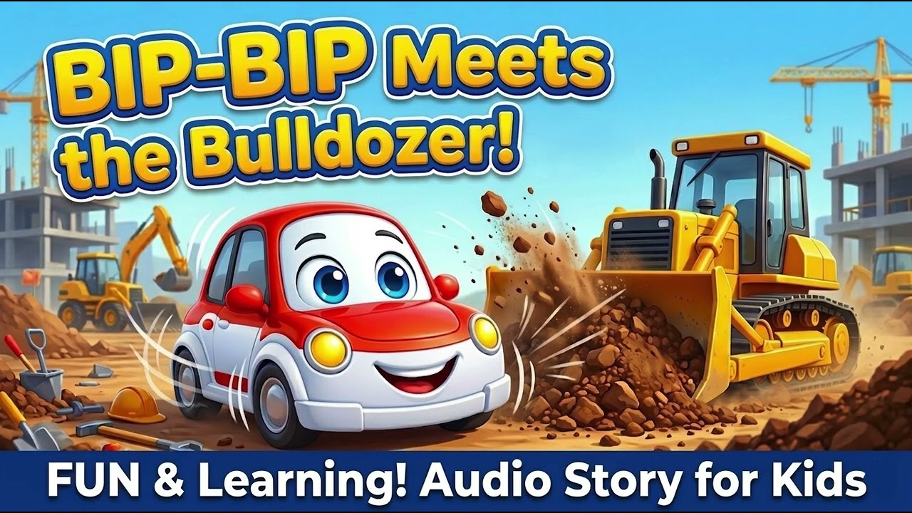 Bip-Bip Meets the Bulldozer! 🚜 Fun & Learning Audio Story for Kids