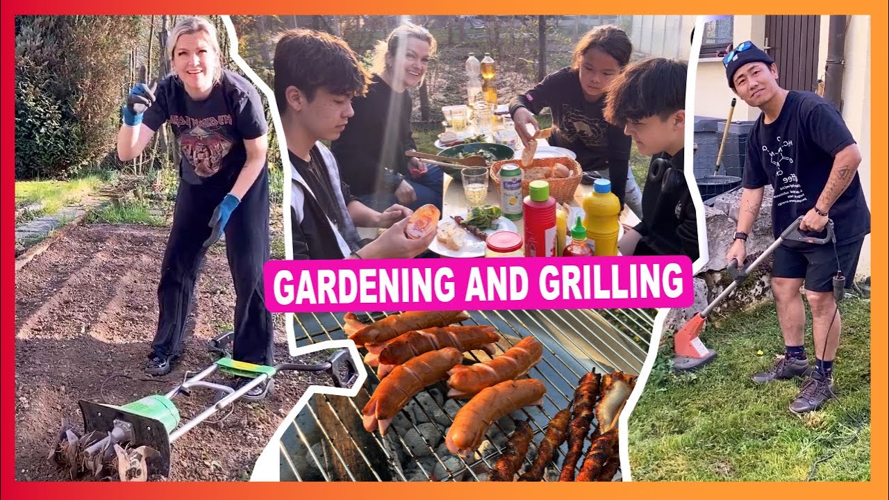 Gardening and Grilling in Germany VLOG260 | TheShimrays