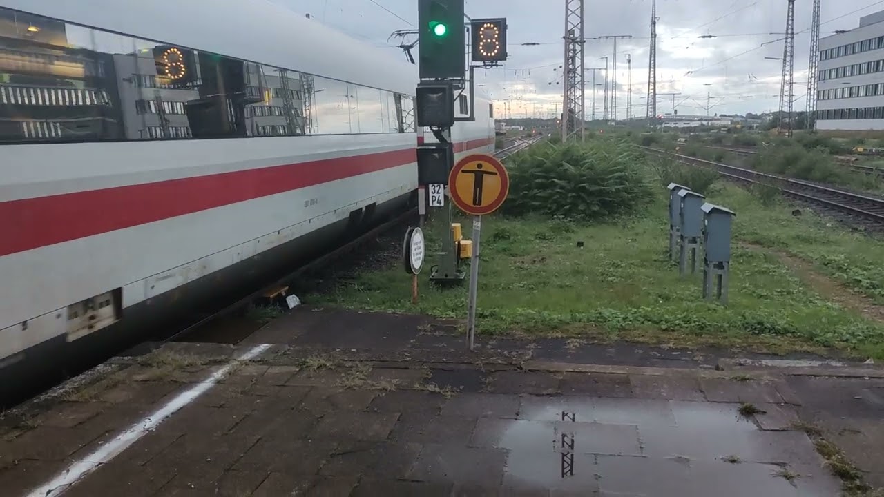ICE 1 nach Nürnberg Hbf Abfahrt Duisburg Hbf.