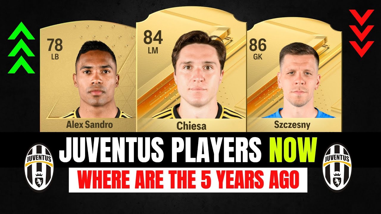 FC24 Juventus Players NOW where are they 5 Years ago