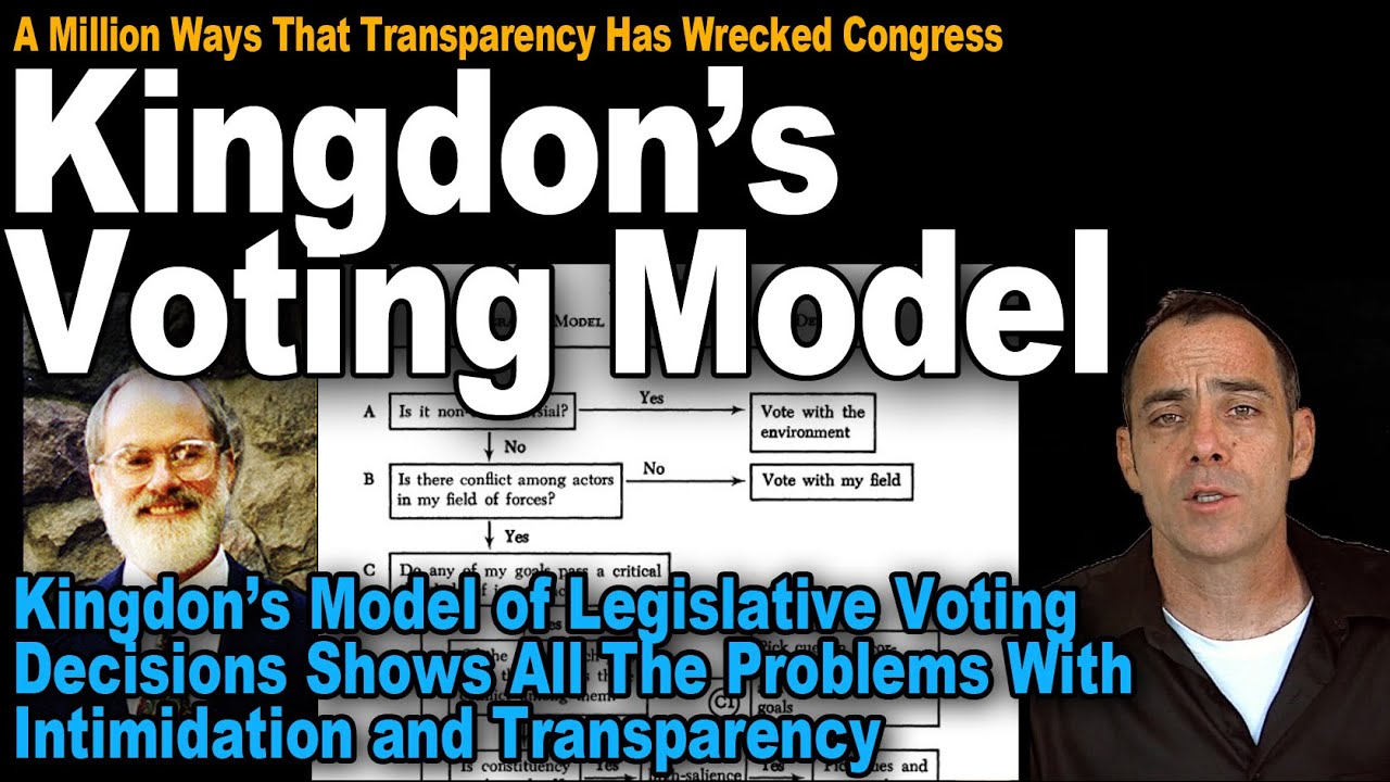 Kingdon's Model of Legislative Voting Decisions