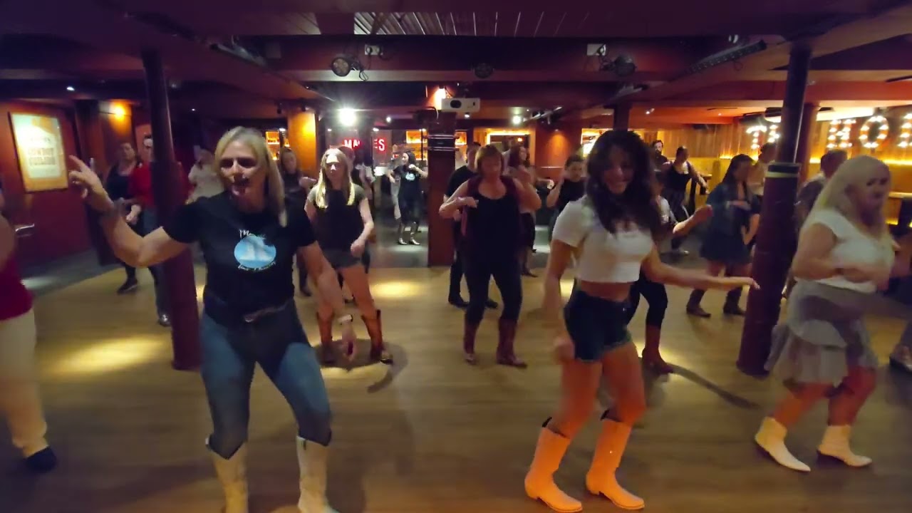 Hang tight (line dance demo)