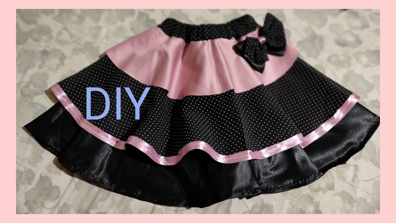 FALDA CIRCULAR.. Con 3 CAPAS..DIY.. Facil.. Cómo hacer