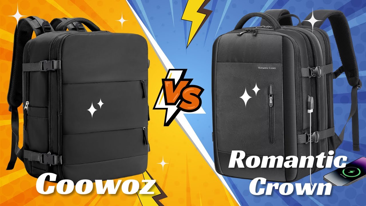 Coowoz vs Romantic Crown: As Melhores Mochilas para o dia a dia ou Viagens.