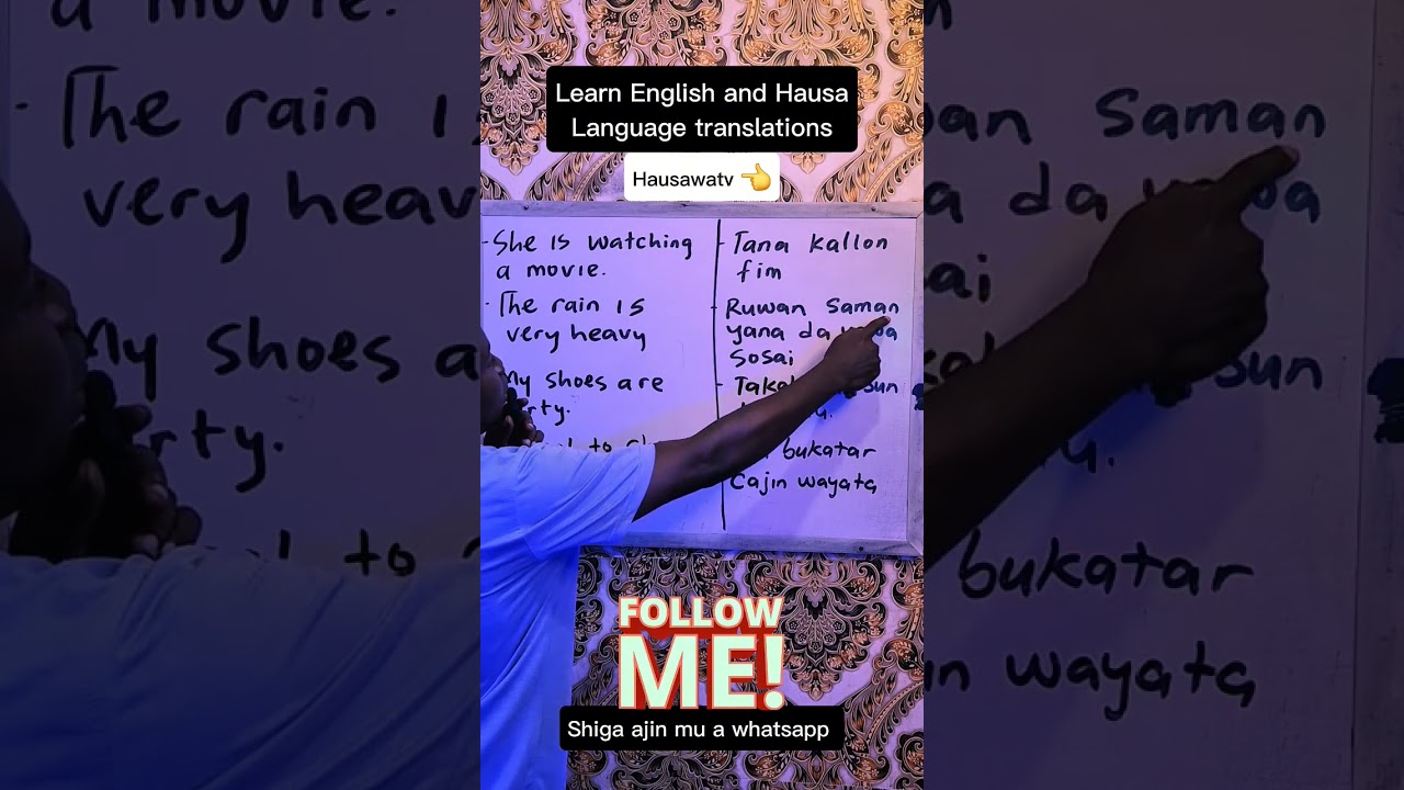 Learning English and Hausa Language translations