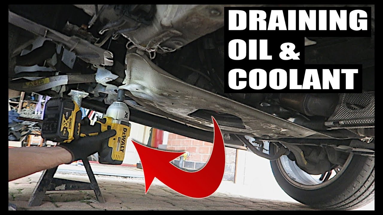 How To Drain Coolant / Antifreeze and Oil On BMW E60!