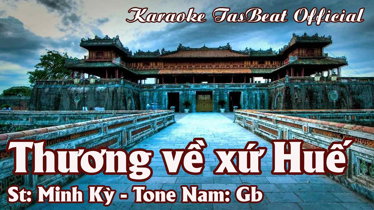 Karaoke Thương Về Xứ Huế Tone Nam | TAS BEAT