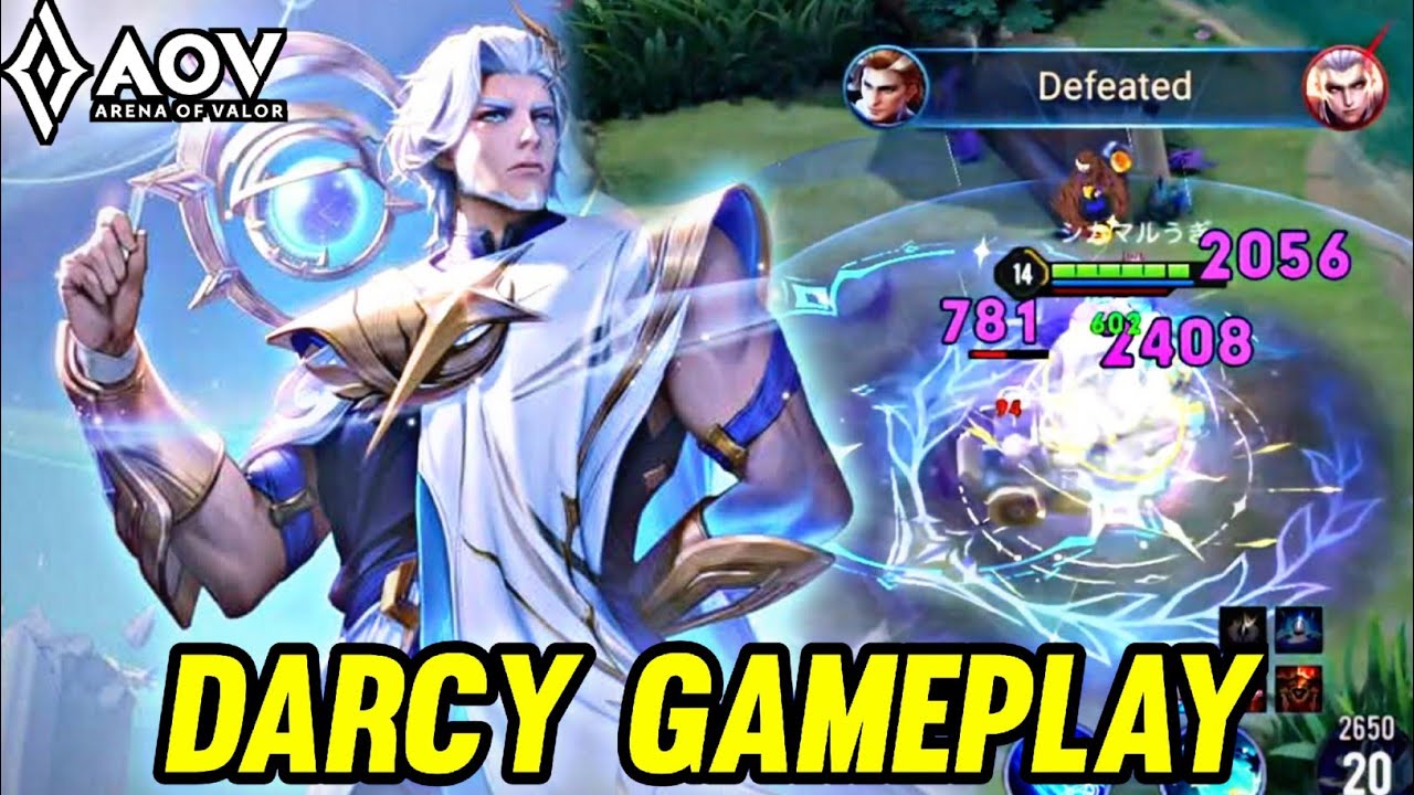 AOV : DARCY GAMEPLAY | IN JUNGLE - ARENA OF VALOR LIÊNQUÂNMOBILE ROV