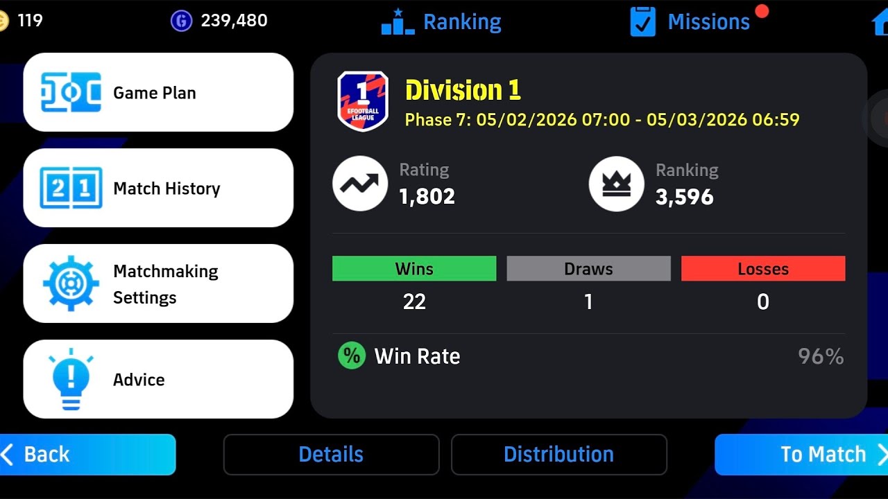 REACHING 1 DIVISION | 96 % WIN PERCENTAGE 😍🤯
