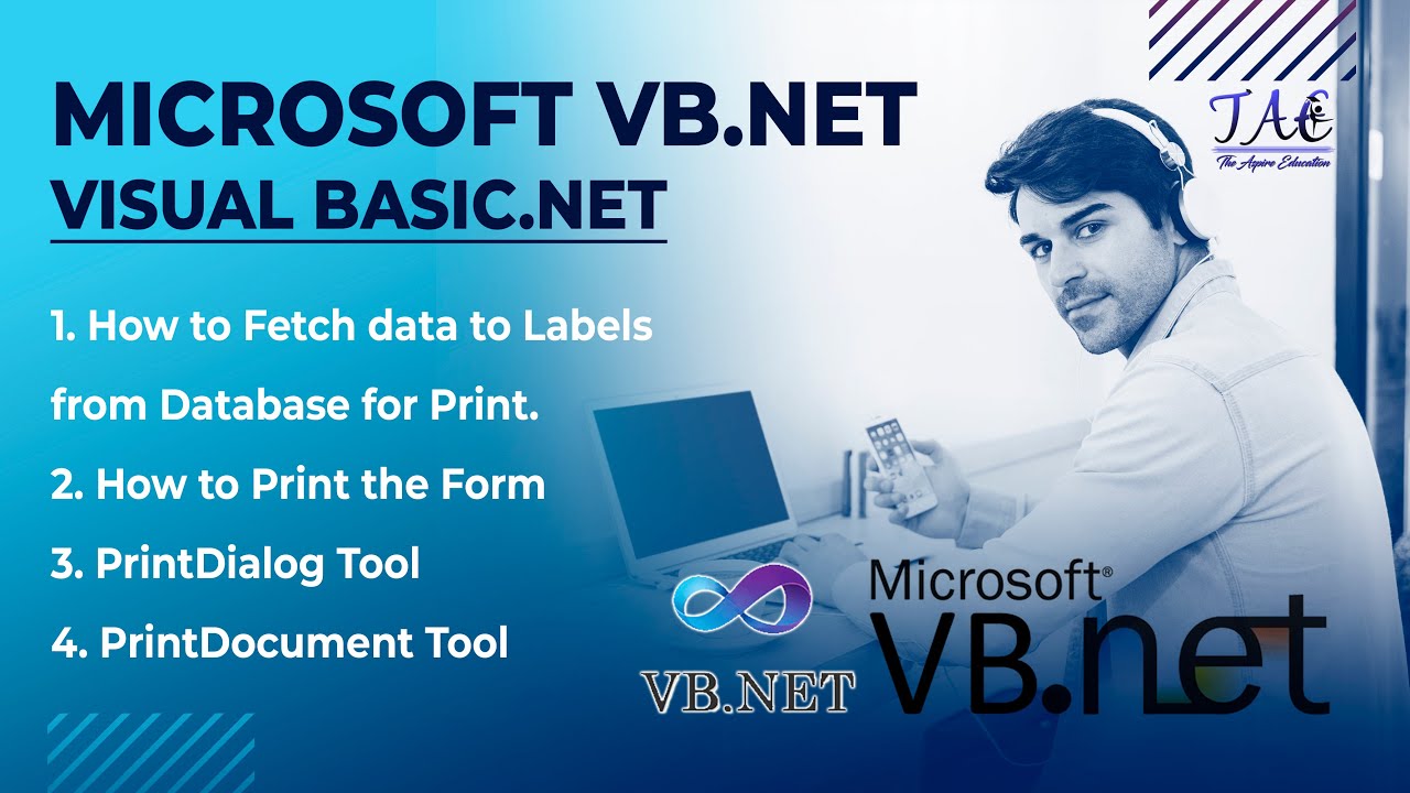 VB.Net | Class#20 | Fetch Data to Labels | Print the Form | PrintDialog | PrintDocument | Sindhi