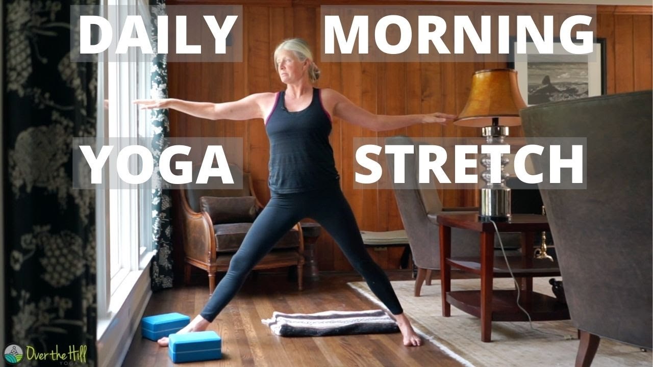 Daily morning yoga stretch