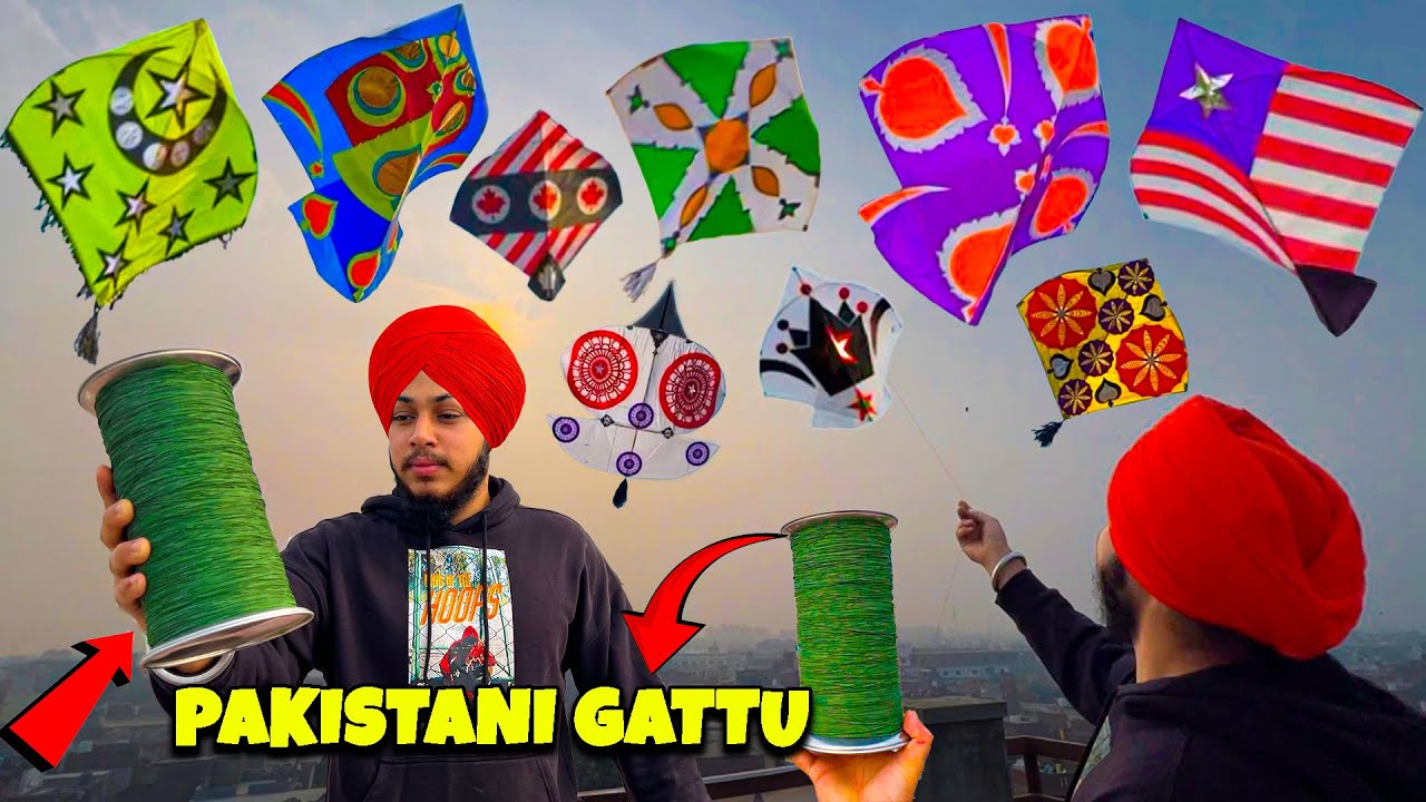 Patangbazi On Sunday 🪁 Pakistani Gattu 😱