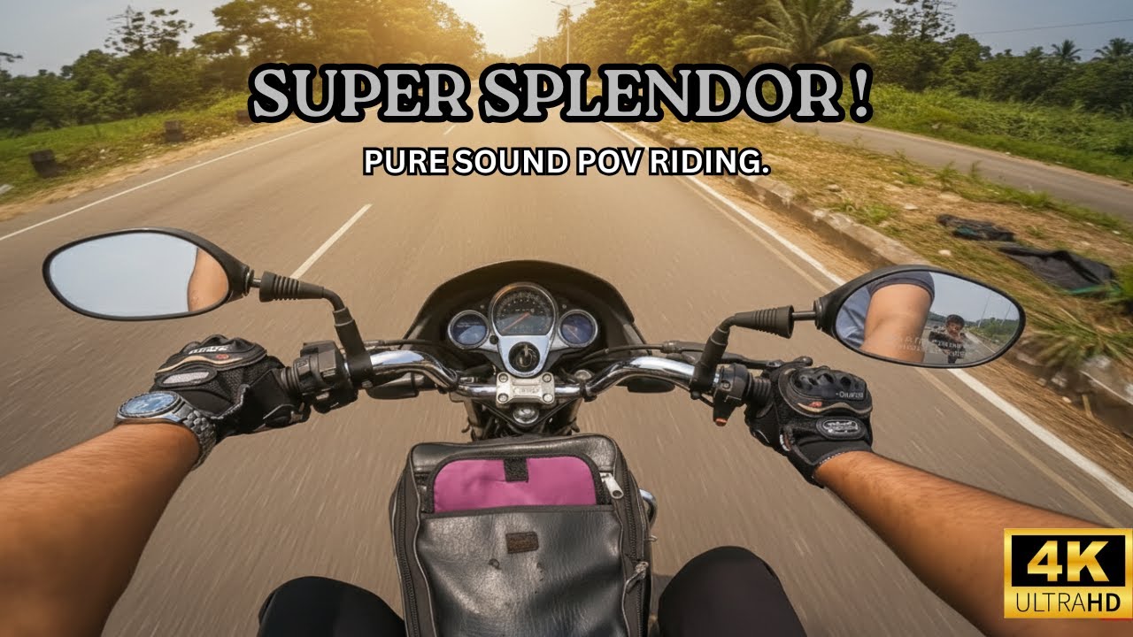 Hero Super Splendor (2013). | Pov riding. | Pure sound.
