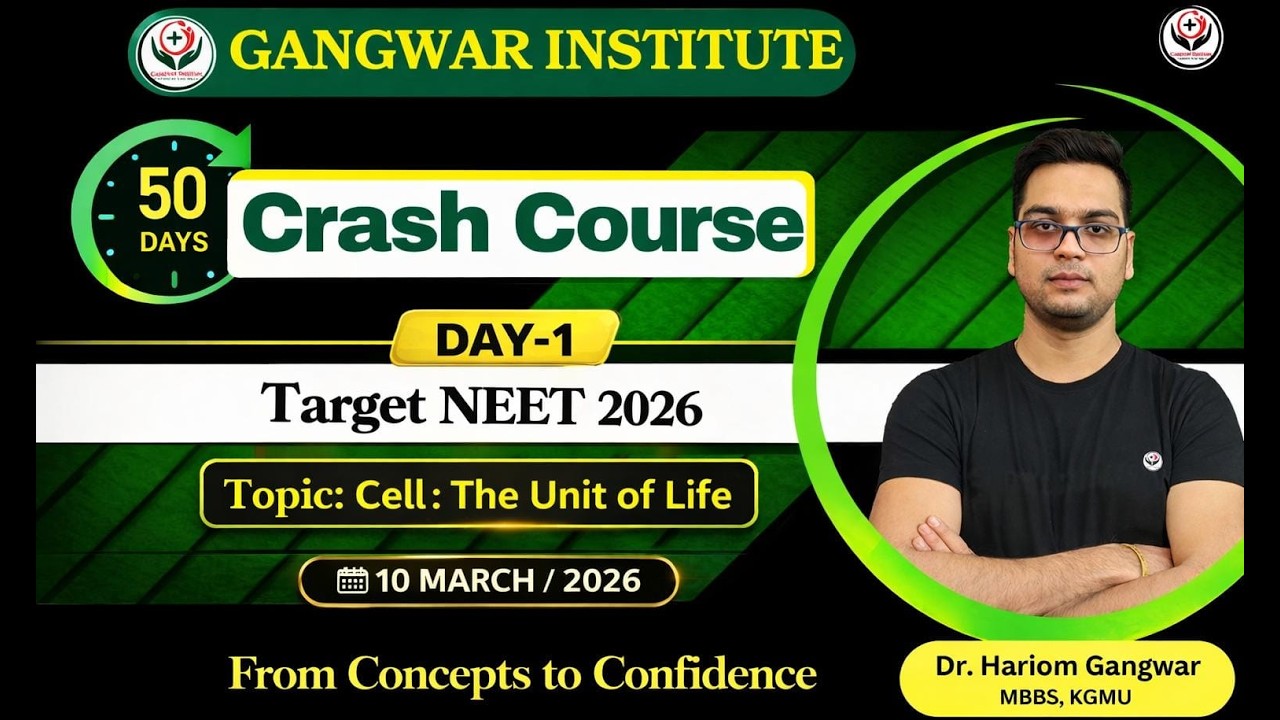 NEET 2026 | Cell : The Unit of Life | One Shot #drhariomgangwar