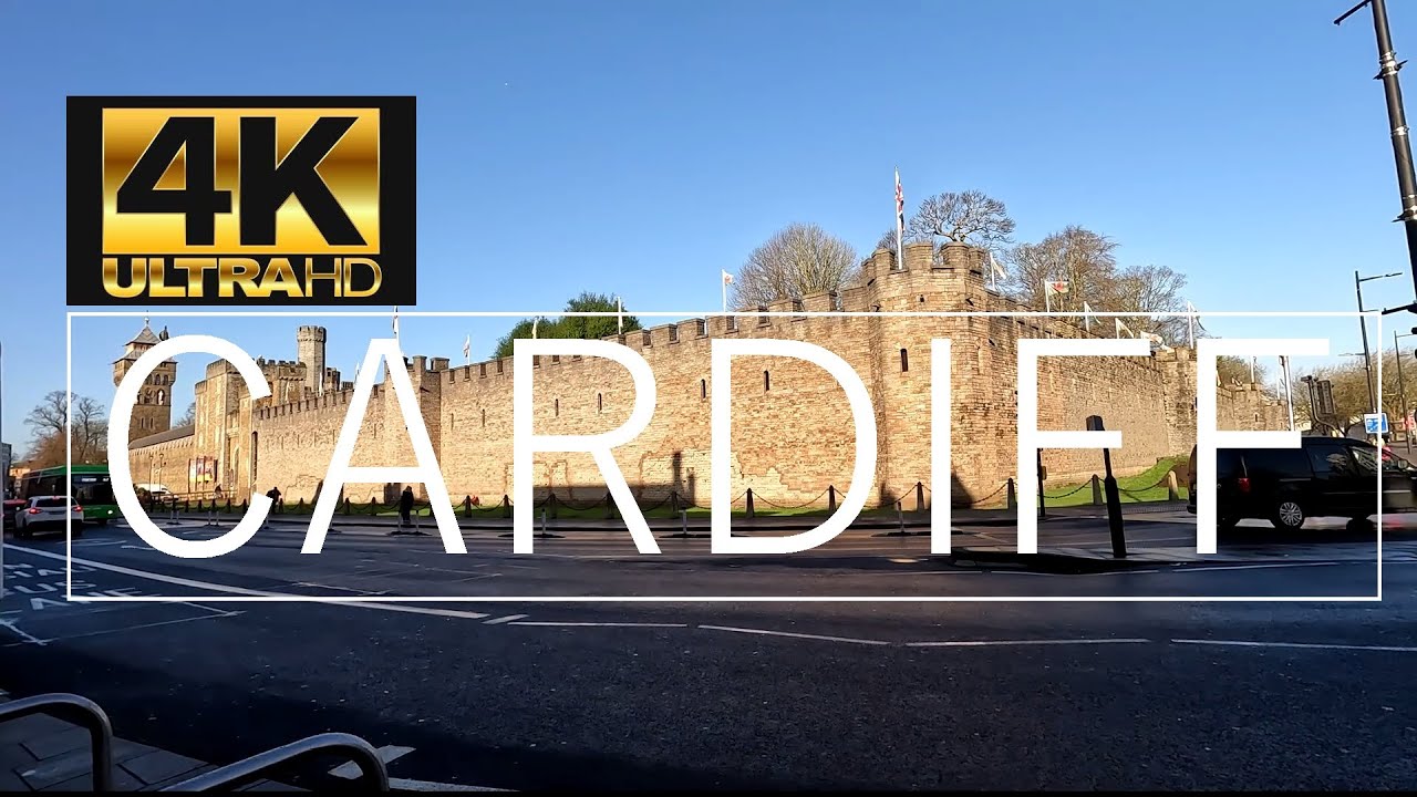 CARDIFF, WALES - UNITED KINGDOM [1 Hour Walking Tour in 4K]